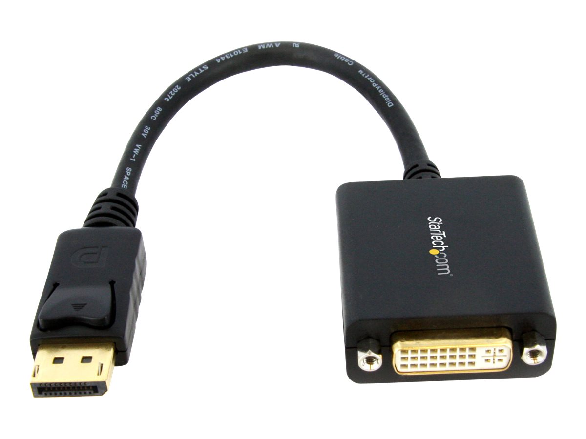 StarTech.com DisplayPort auf DVI Adapter - DP (Stecker) zu DVI-I (Buchse) Video -Konverter - maximale Auflösung 1920x1200 - DisplayPort-Adapter - 15.2 cm