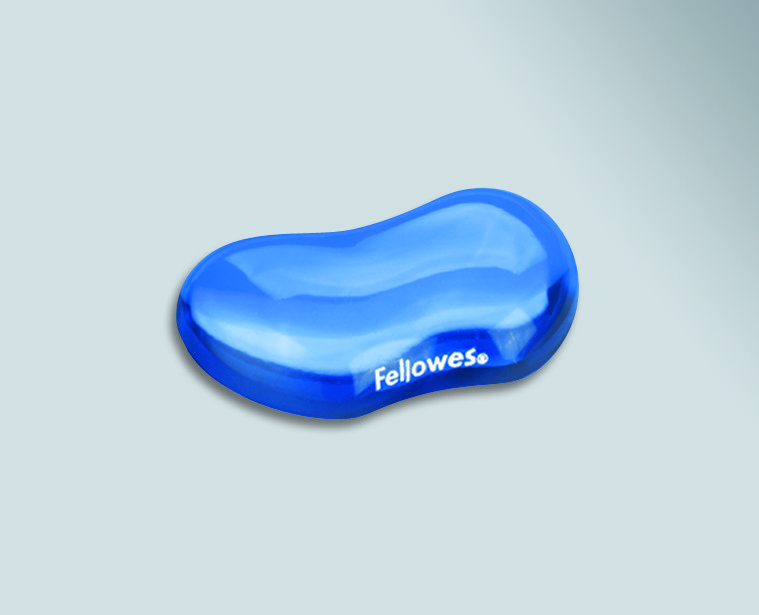 Fellowes Maus-Handgelenkauflage Crystal Gel             blau