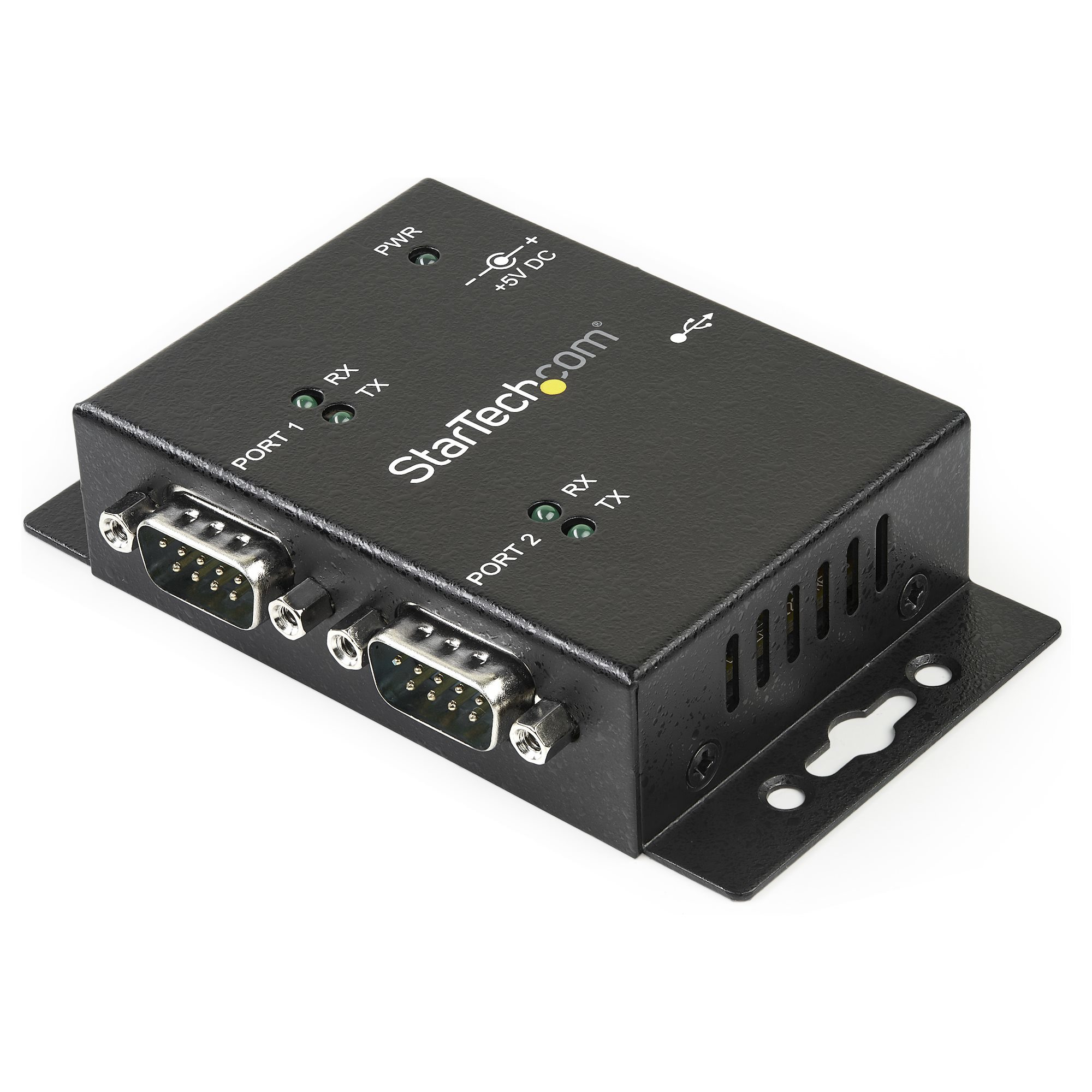 StarTech 2 Port USB auf Seriell RS232 Adapter USB DB9 Hub 2x DB9 Stecker 1x USBB Buchse Wandmontagefhig