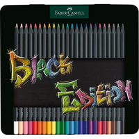 FABER-CASTELL Black Edition Buntstifte farbsortiert, 24 St. FABER-CASTELL Black Edition Buntstifte farbsortiert, 24 St.