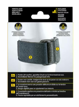 FUTURO Ellenbogenbandage Tennis, Sport 45975DABI schwarz 17,835,6 cm, 1 St