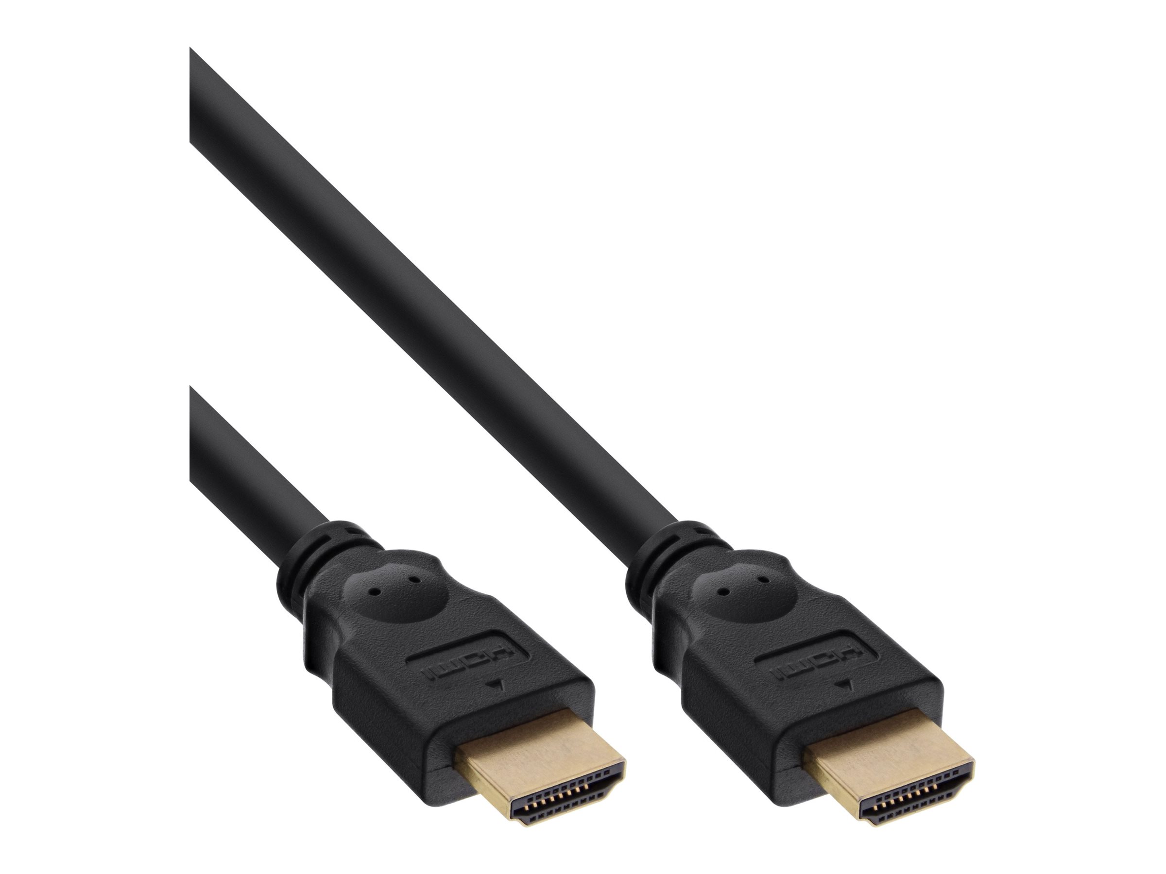 INLINE HDMI HighSpeed Kabel PREMIUM 7,5m St/St bis 1080p FullHD vergoldete Kontakte schwarz