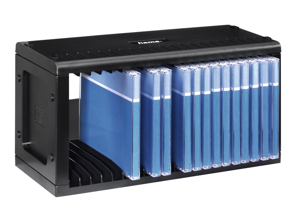 hama 20er CD-/DVD-Regal CD-Rack 20 schwarz, 1 St. hama 20er CD-/DVD-Regal CD-Rack 20 schwarz, 1 St.