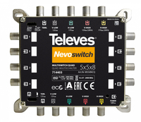 TELEVES Deutschland Guss-Multischalter NEVO MS58NCQ 5 in 8 mit NT quadtauglich kask. TELEVES Deutschland Guss-Multischalter NEVO MS58NCQ 5 in 8 mit NT quadtauglich kask.