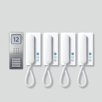 Siedle Audio-Sprechanlagen-Set SET CA 812-4 E/W Comp. Edelst./ws 4WE
