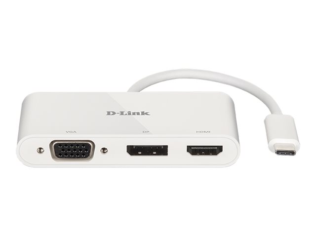 D-LINK DUB-V310 3-in-1 USB-C Video Adapter 1x HDMI 1x DisplayPort 1x VGA-Port D-LINK DUB-V310 3-in-1 USB-C Video Adapter 1x HDMI 1x DisplayPort 1x VGA-Port
