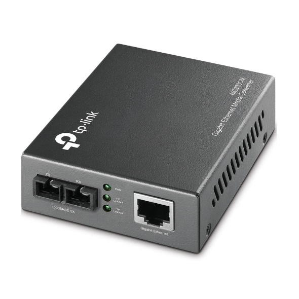 TPLINK MC200CM 101001000mbps RJ45 to 1000mbps Multimode SC Fiber Converter 1 Gigabit SC Port 1 Gigabit RJ45 Port Auto MDI