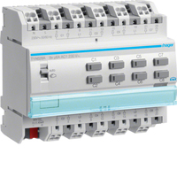 Hager Rollladenausgang TYA628A KNX 8fach 230V Hager Rollladenausgang TYA628A KNX 8fach 230V