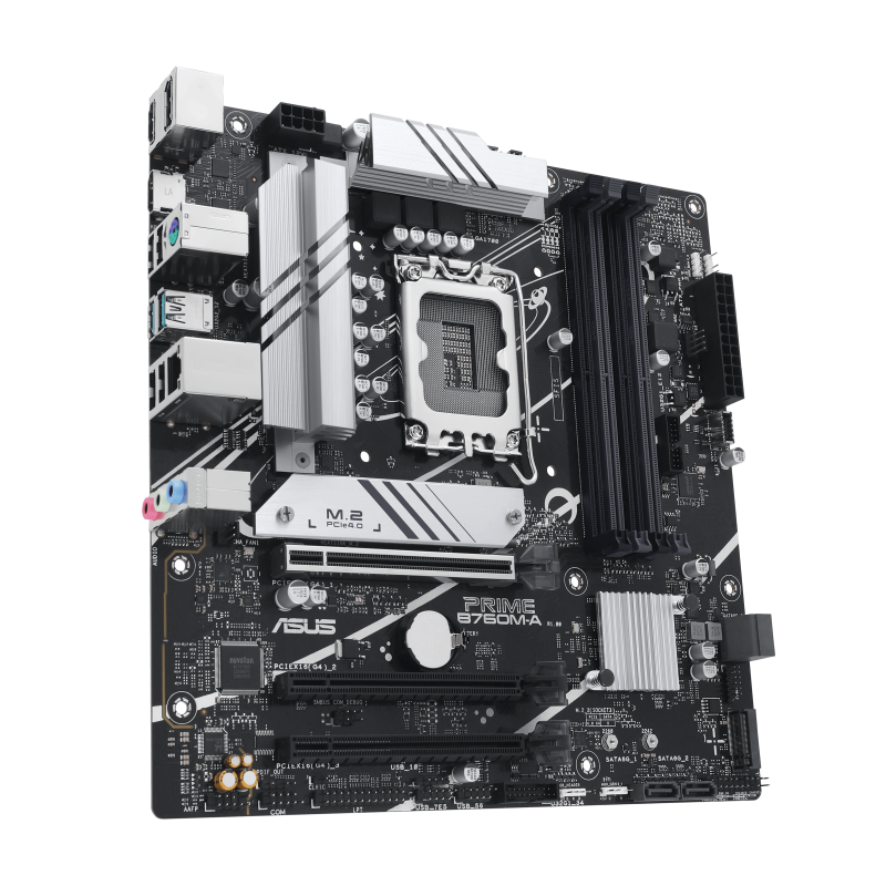ASUS PRIME B760MACSM LGA1700 mATX MB 4xDDR5 4xSATA 2xM2
