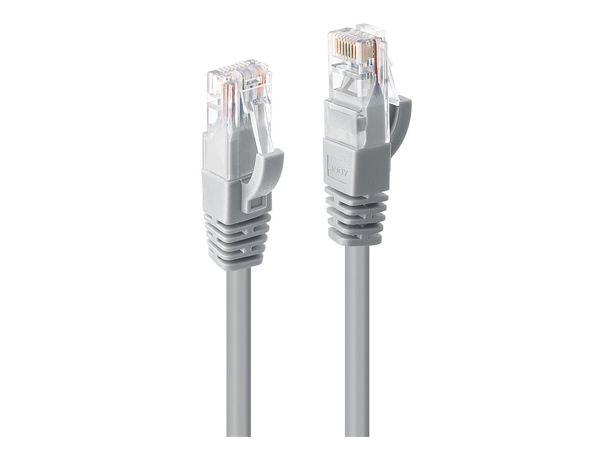 LINDY Cat.6 U/UTP Kabel, grau, 0,3m LINDY Cat.6 U/UTP Kabel, grau, 0,3m