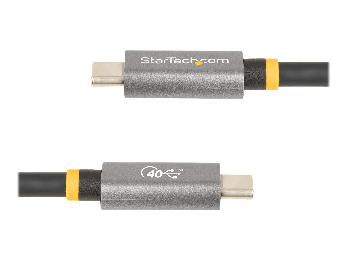 STARTECH.COM 1m USB4 Kabel USB-IF zertifiziert USB C Kabel 40Gbit/s USB-C Daten-/Monitorkabel 100W PD 8K 60Hz Thunderbolt 4/3/USB-C