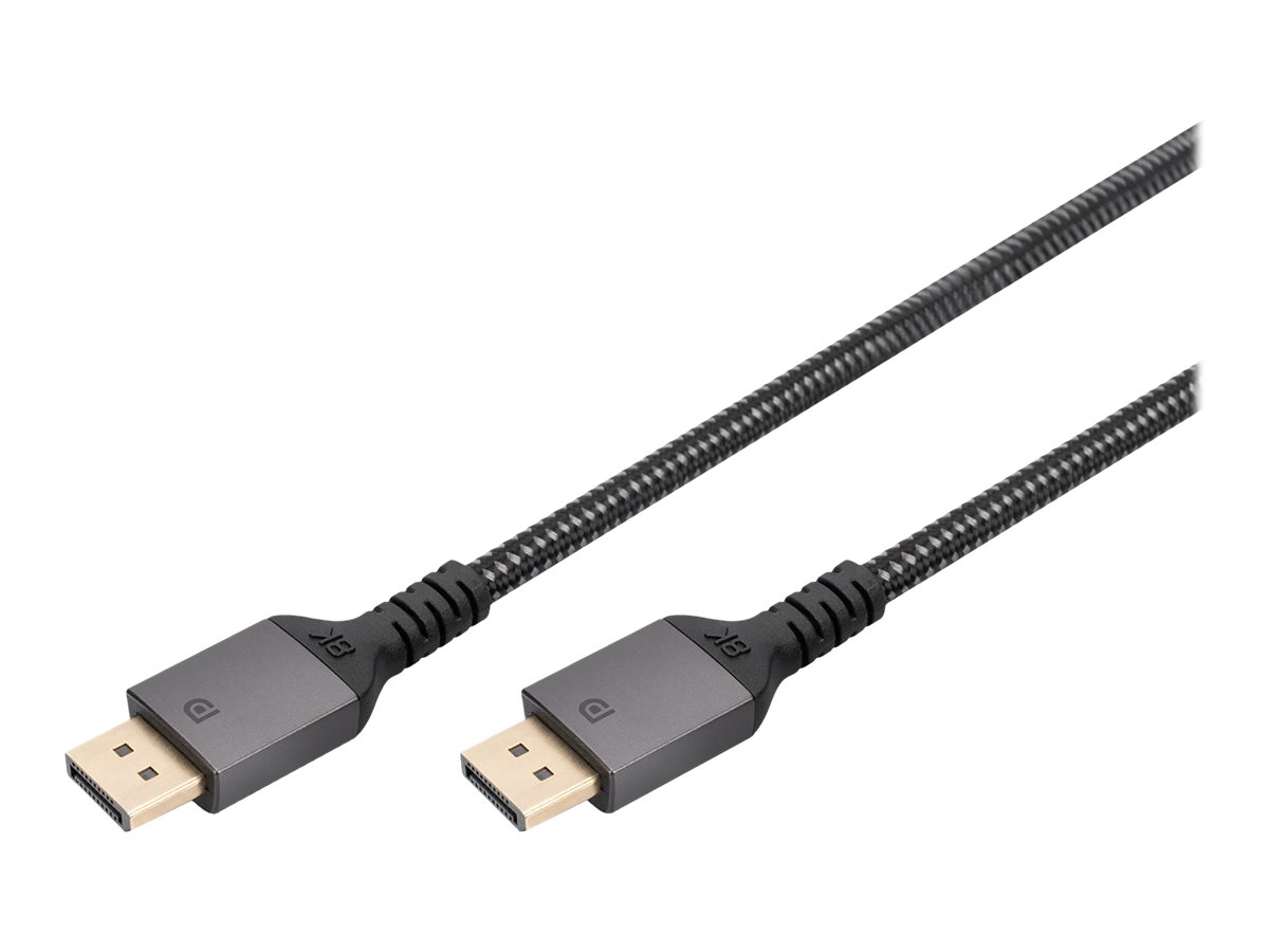 DIGITUS PREMIUM DP1.4 DP to DP 8K/60hz 2m Aluminum Housing Gold plated Support 8K/60Hz DIGITUS PREMIUM DP1.4 DP to DP 8K/60hz 2m Aluminum Housing Gold plated Support 8K/60Hz
