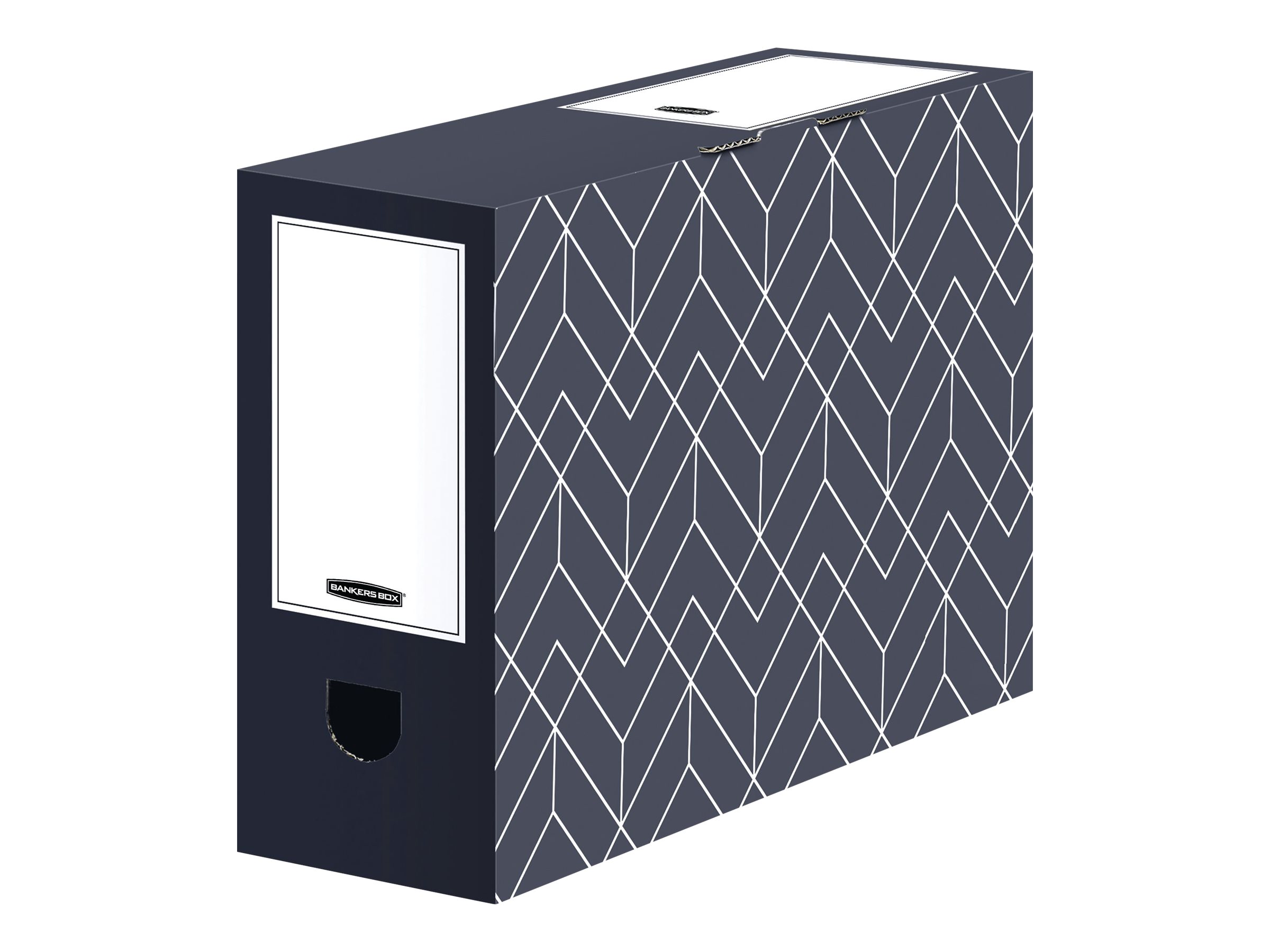 5 Bankers Box Archivboxen Bankers Box Décor Serie mitternachtsblau/weiss 10,0 x 34,5 x 25,3 cm 5 Bankers Box Archivboxen Bankers Box Décor Serie mitternachtsblau/weiss 10,0 x 34,5 x 25,3 cm