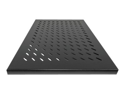 INTELLINET 48,3 cm 19Z Fachboden zur Festmontage 19 Zoll 1 HE 800 mm tief hohe Traglast schwarz