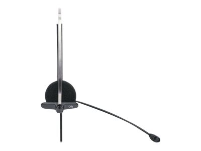 MANHATTAN Mono USB-Headset Ohraufliegend On-Ear Ohrmuschel einseitig kabelgebunden USB-A-Stecker Lautstärkeregelung schwarz