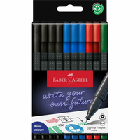 FABERCASTELL Grip Office Fineliner farbsortiert 0,4 mm, 10 St