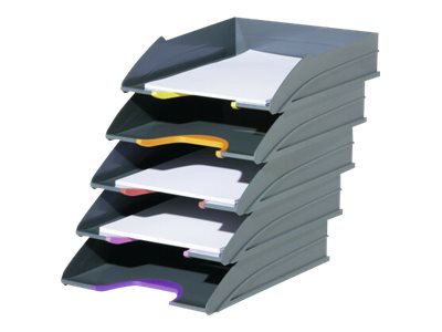 5 DURABLE Briefablagen VARICOLOR® dunkelgrau 5 DURABLE Briefablagen VARICOLOR® dunkelgrau