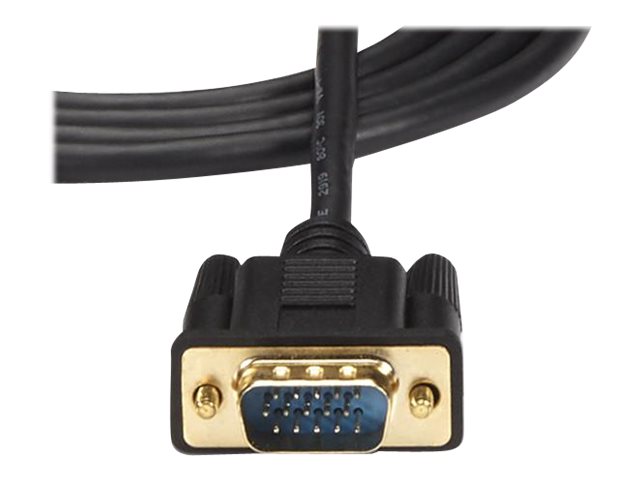 StarTech.com 1,8m aktives HDMI auf VGA Konverter Kabel - HDMI zu VGA Adapter 180cm - Schwarz - 1920x1200 / 1080p - Videokonverter - Schwarz