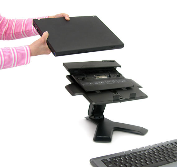 ERGOTRON Neo-Flex Notebook Lift Stand  schwarz mit 1,6-6,3kg. belastbar 15cm Anhebung