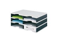 styro Sortierstation Styrodoc grau/schwarz mit 6 Faecher styro Sortierstation Styrodoc grau/schwarz mit 6 Faecher