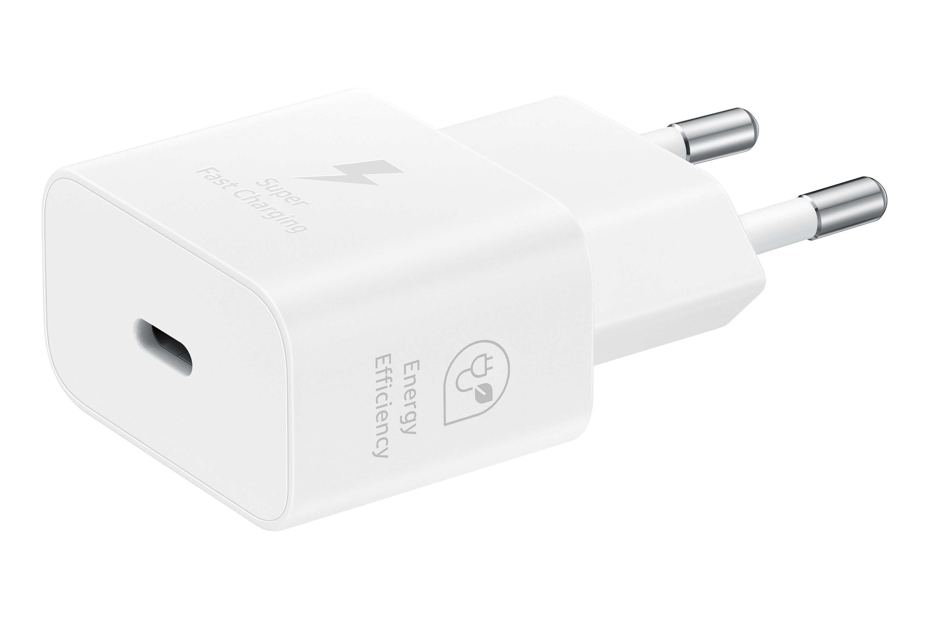 Samsung Schnellladegeraet ohne Datenkabel USBC 25W weiss