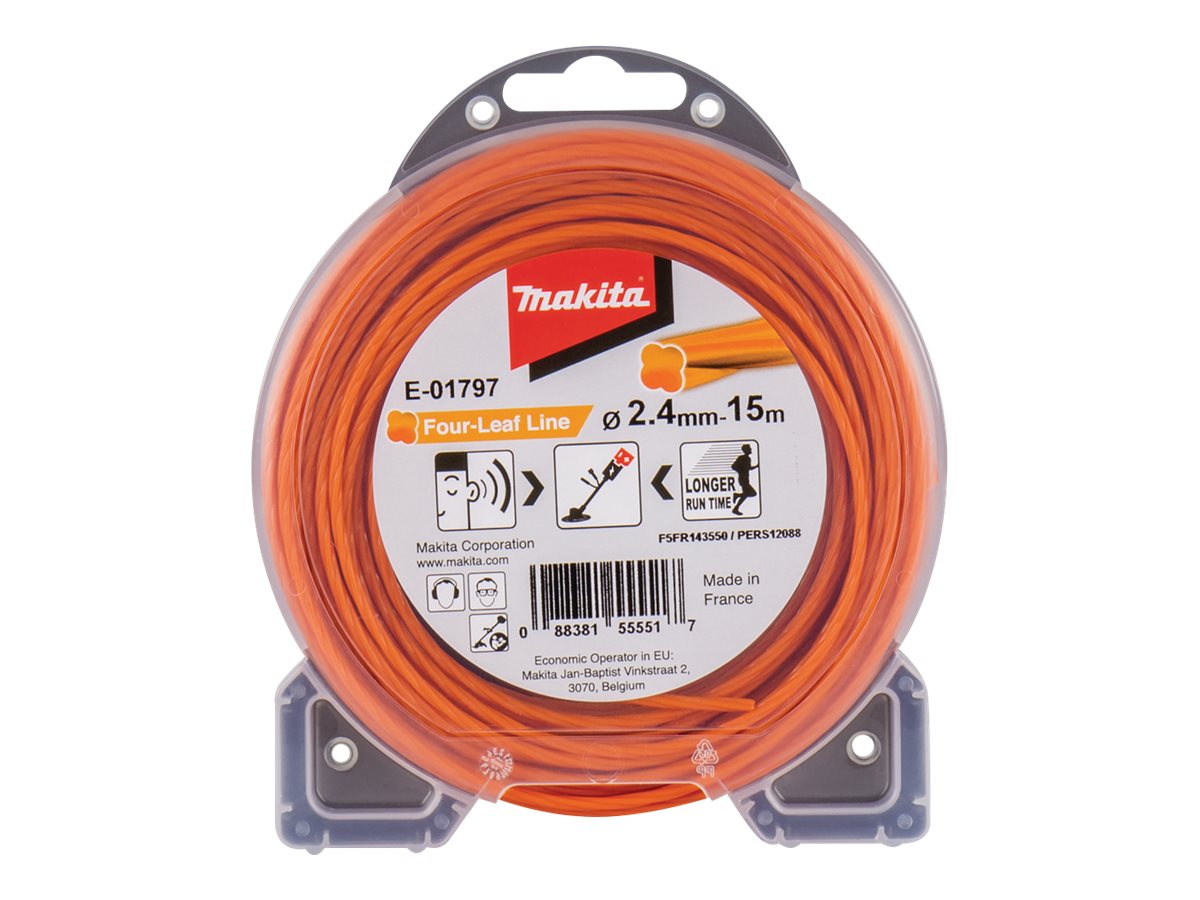 makita E-01797 Mähfaden 2,4 mm x 15,0 m makita E-01797 Mähfaden 2,4 mm x 15,0 m
