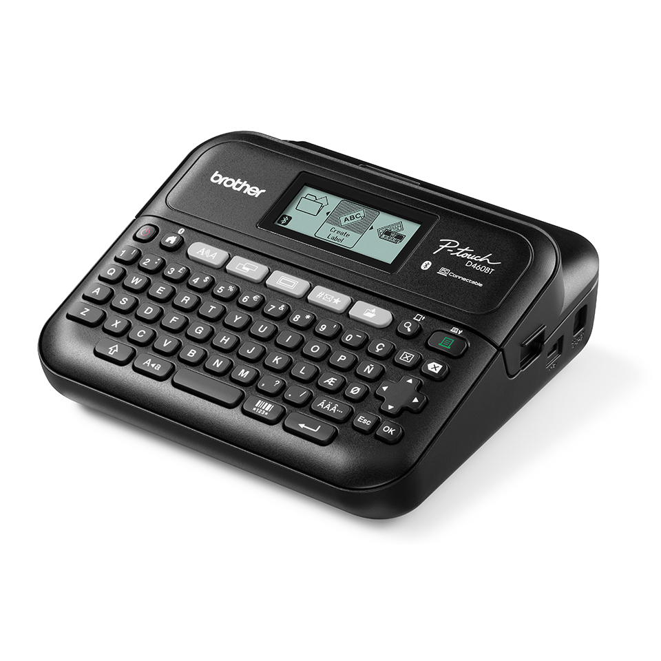 Brother Ptouch D460BTVP Desktop Beschriftungsgeraet mit Koffer