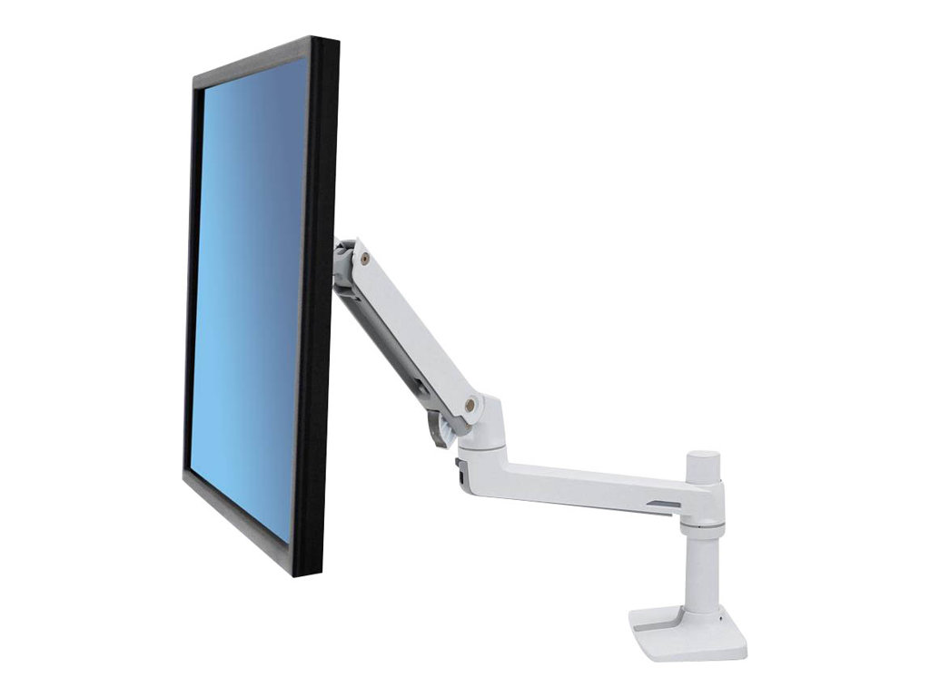 ERGOTRON LX LCD Arm fuer Tischmontage weiss bis 81cm 32Zoll Display anheben bis 33cm 2,3-11,3kg belastbar VESA 75x75 100x100mm