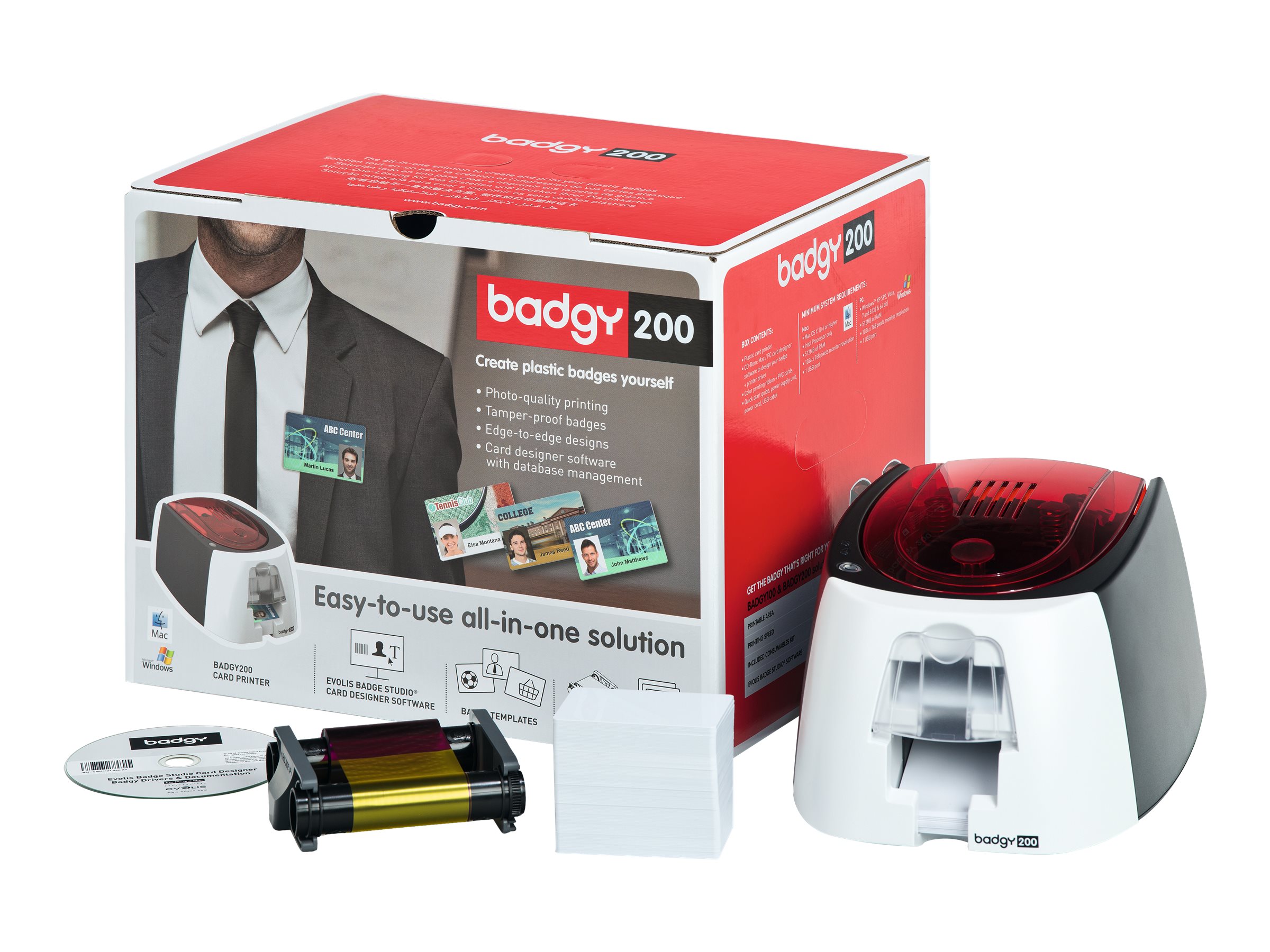 B22U0000RS EVOLIS Badgy 200