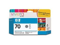 HP 70 original Ink cartridge C9450A grey standard capacity 130ml 1-pack with Vivera Ink cartridge