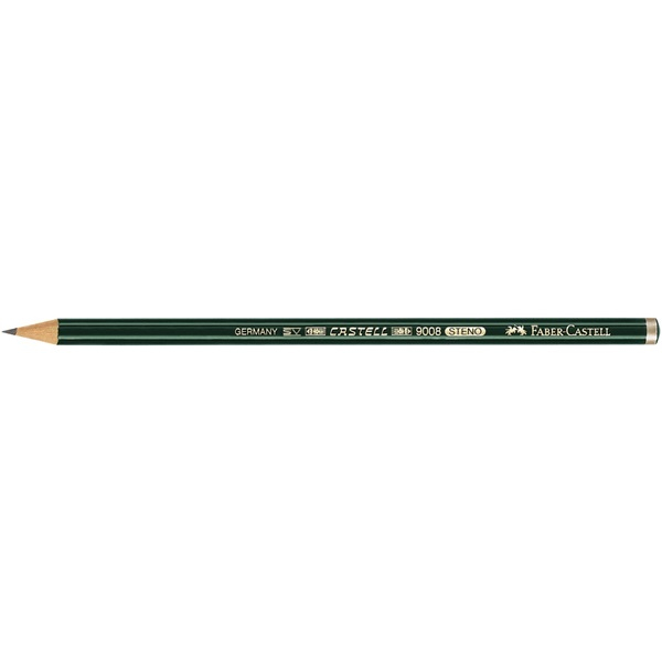 FABER-CASTELL 9008 Stenobleistifte HB gruen, 12 St. FABER-CASTELL 9008 Stenobleistifte HB gruen, 12 St.
