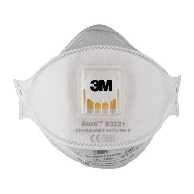 3M Aura Comfort Cool Flow 9322+ FFP2 Weiß