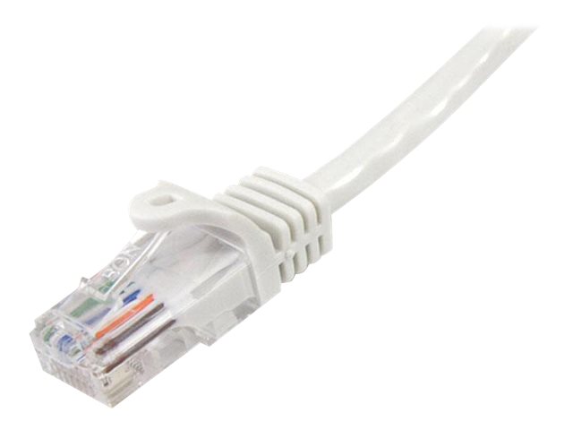 StarTech 5m White Cat5e Patch Cable with Snagless RJ45 Connectors Long Ethernet Cable 5 m Cat 5e UTP Cable