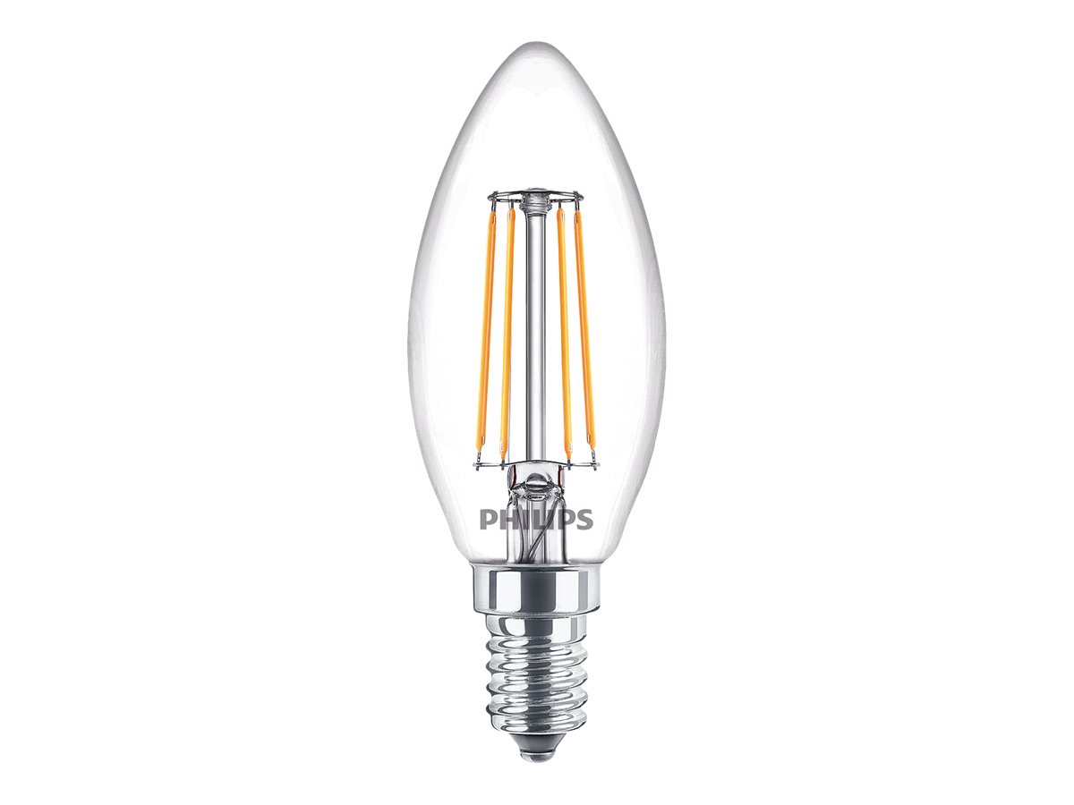 Philips LED classic Lampe 40W E14 Kerze Warmw 470lm klar 3erP Philips LED classic Lampe 40W E14 Kerze Warmw 470lm klar 3erP