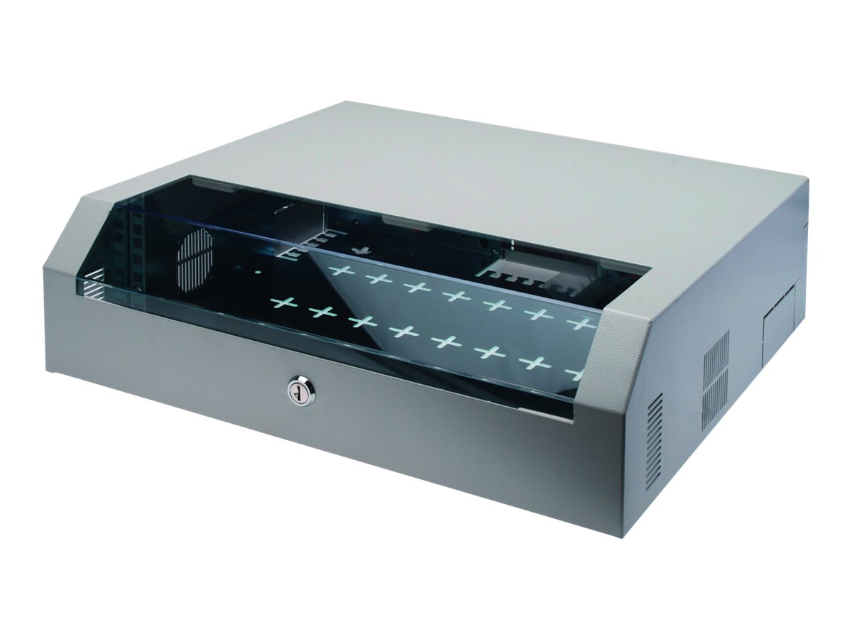 DIGITUS Wandschrank 48,3cm 19Zoll Slim Line 5HE Einbaumoeglichkeit 2HE vertikal 3HE horizontal Anthrazit RAL7016