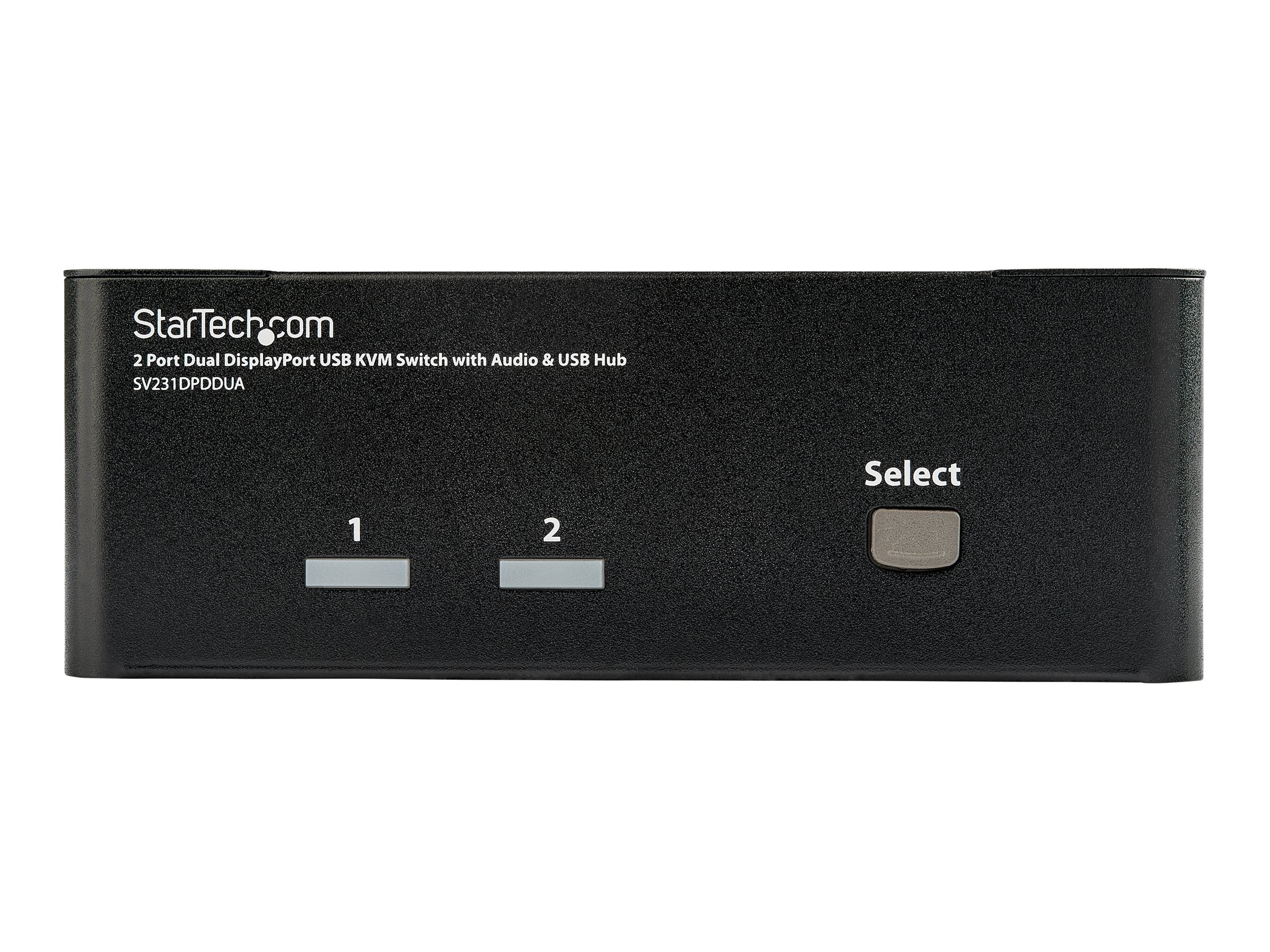 STARTECH.COM 2 Port Dual DisplayPort USB KVM Switch mit Audio - DisplayPort Desktop KVM Umschalter