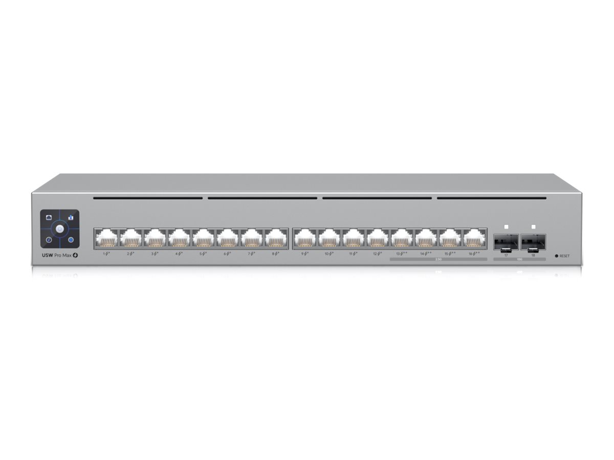 Ubiquiti UniFi Pro Max 16 PoE 16-Port SwitchUSW-Pro-Max-16-PoE Ubiquiti UniFi Pro Max 16 PoE 16-Port SwitchUSW-Pro-Max-16-PoE