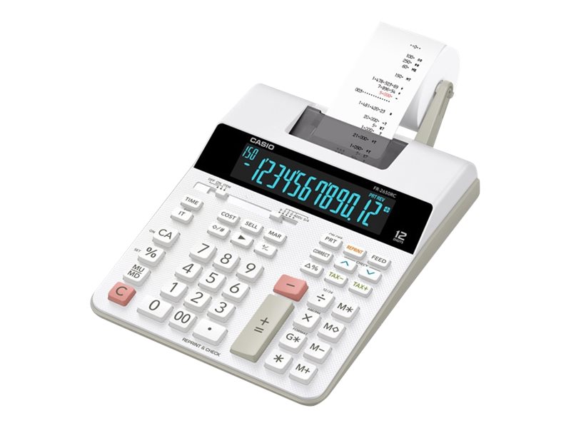 CASIO FR-2650RC Tischrechner druckend weiss CASIO FR-2650RC Tischrechner druckend weiss