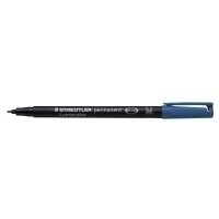 10 STAEDTLER Lumocolor Folienstifte blau 1,0 mm permanent