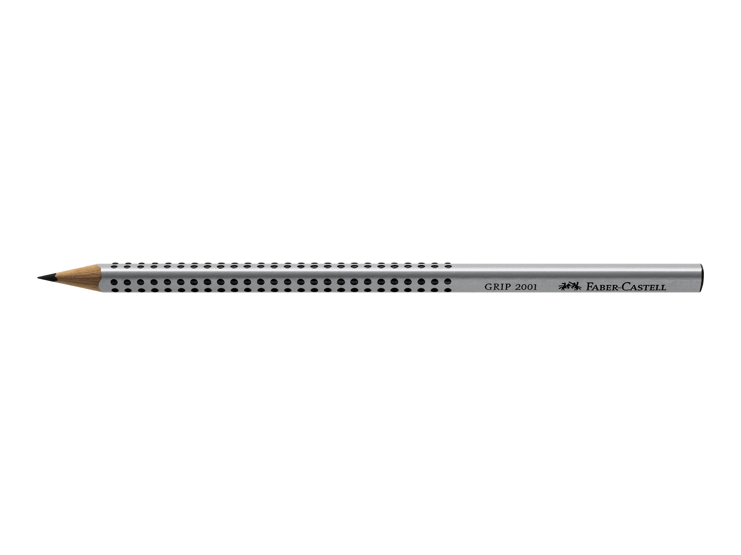 FABER-CASTELL GRIP 2001 Bleistift 2H silber, 1 St. FABER-CASTELL GRIP 2001 Bleistift 2H silber, 1 St.