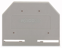 Wago Abschluss-/Zwischenplatte 280-301 grau