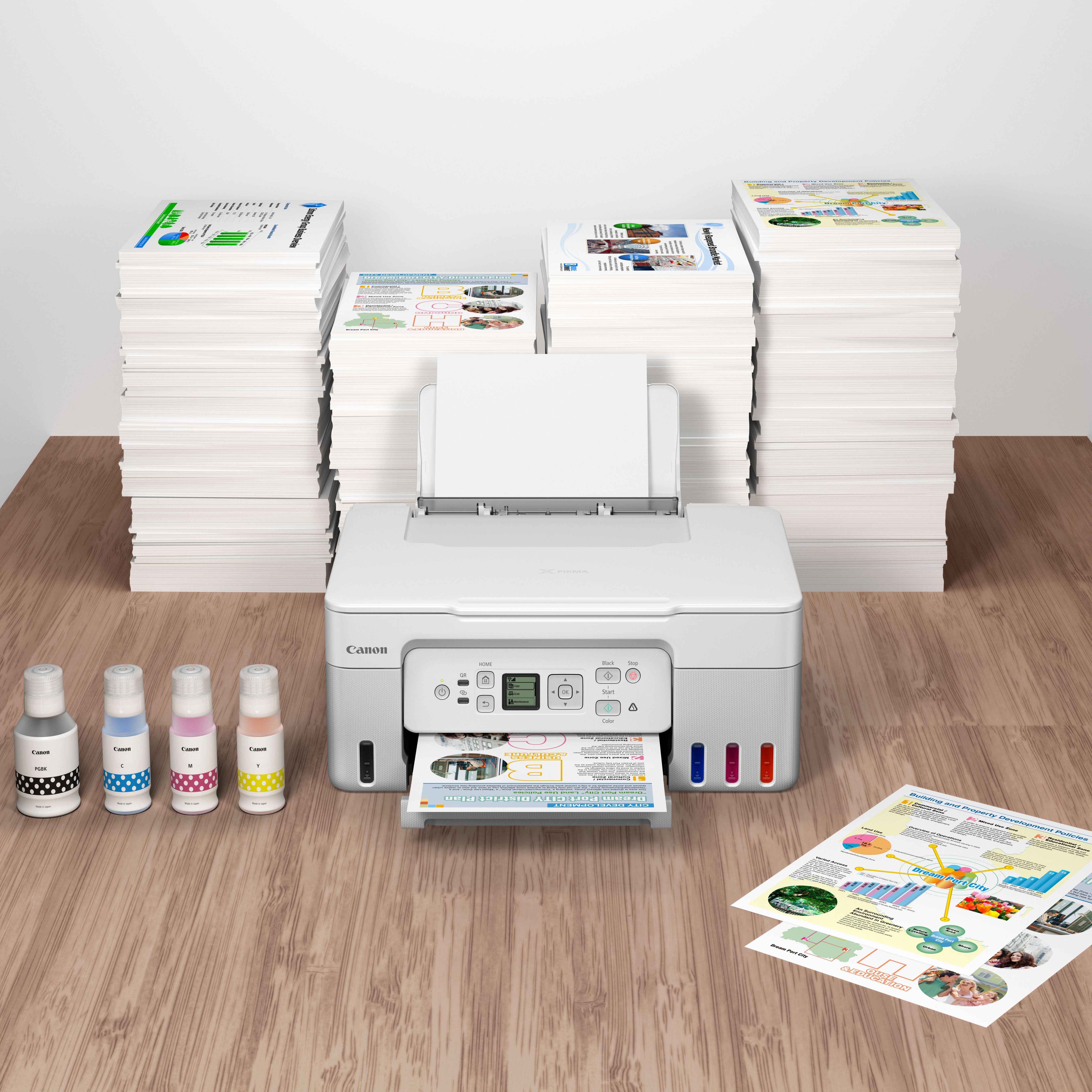 Canon PIXMA G3571 3 in 1 TintenstrahlMultifunktionsdrucker weiss