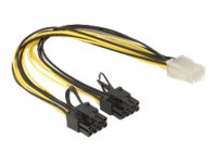 Delock Kabel PCI Express Stromversorgung 6 Pin Buchse > 2 x 8 Pin Stecker Delock Kabel PCI Express Stromversorgung 6 Pin Buchse > 2 x 8 Pin Stecker