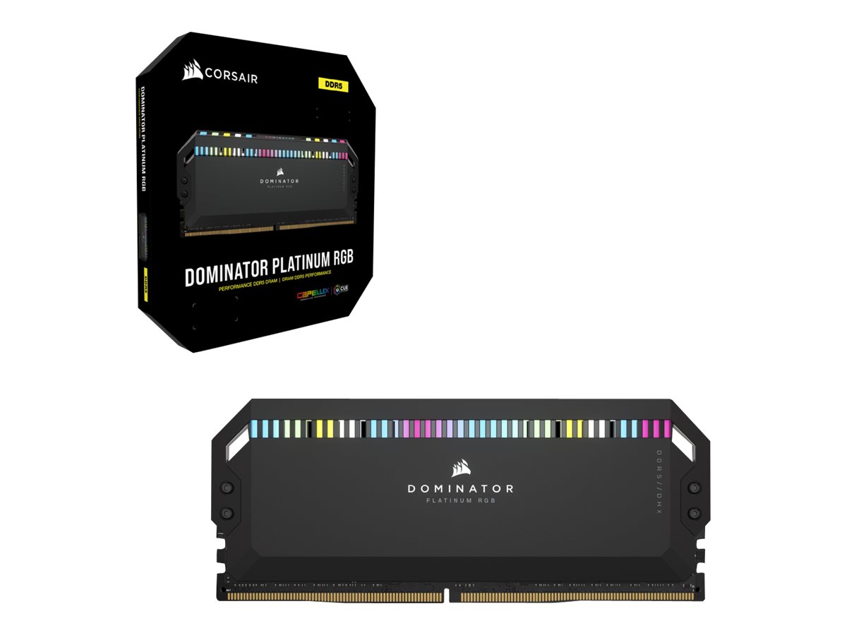 CORSAIR RAM Dominator Platinum RGB - 32 GB (2 x 16 GB Kit) - DDR5 5200 DIMM CL40