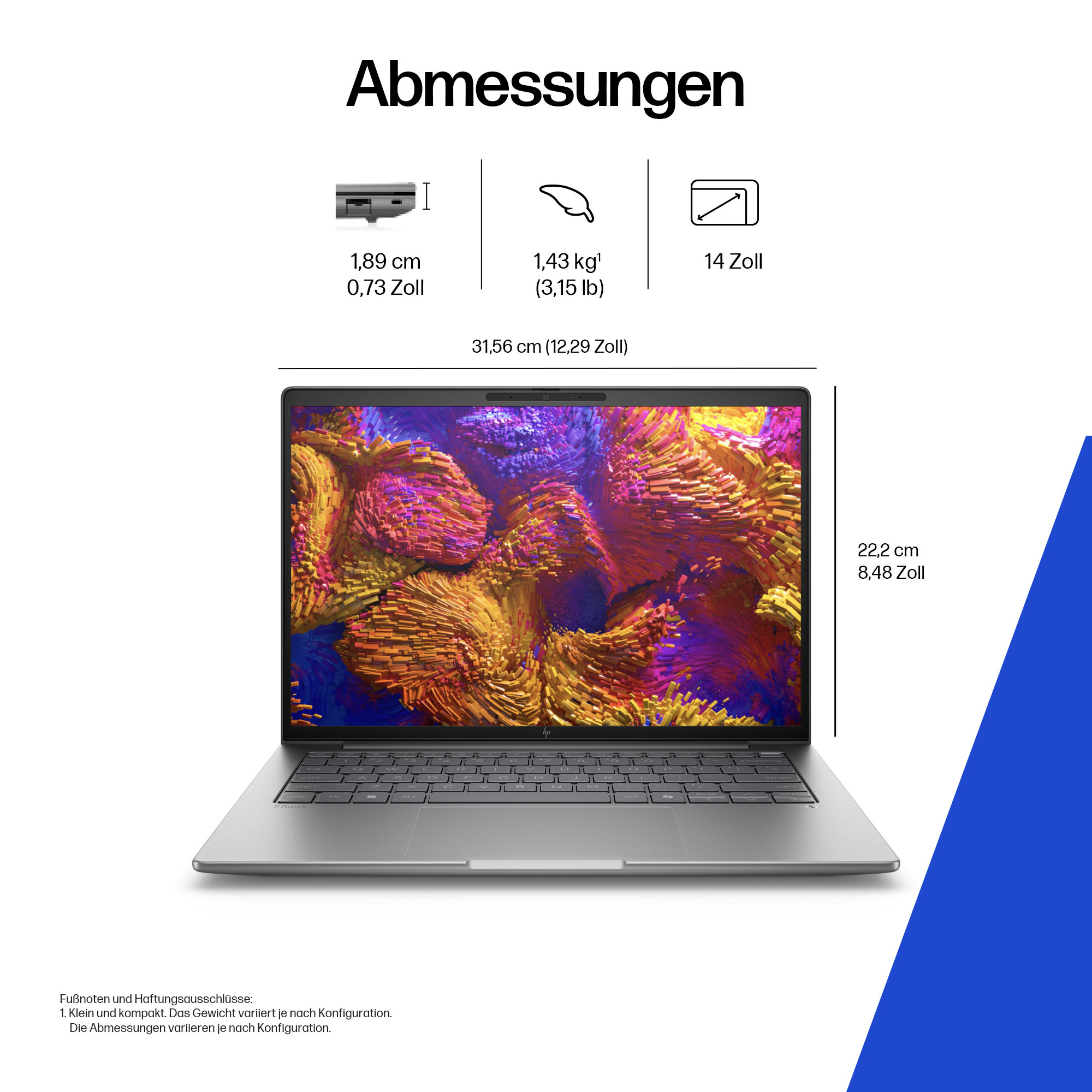 HP ZBook 8 G1ak 14 Zoll AMD Ryzen AI 7 350 32 GB RAM 1 TB SSD