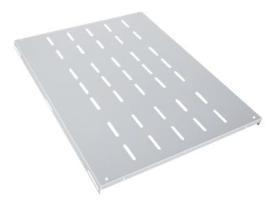 INTELLINET 48,3 cm 19Z Fachboden zur Festmontage 19 Zoll 1 HE Fachbodentiefe 600mm grau hohe Traglast