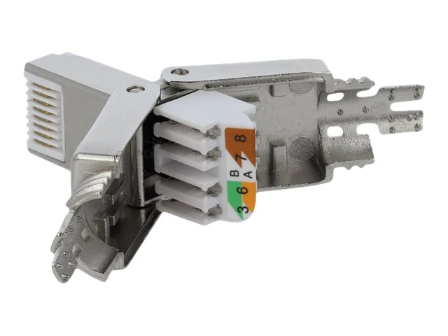 Delock RJ45 Stecker Cat.6A STP werkzeugfrei Delock RJ45 Stecker Cat.6A STP werkzeugfrei