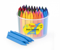 JOVI Jumbo Easy Grip Dose Wachsmalstifte farbsortiert, 72 St