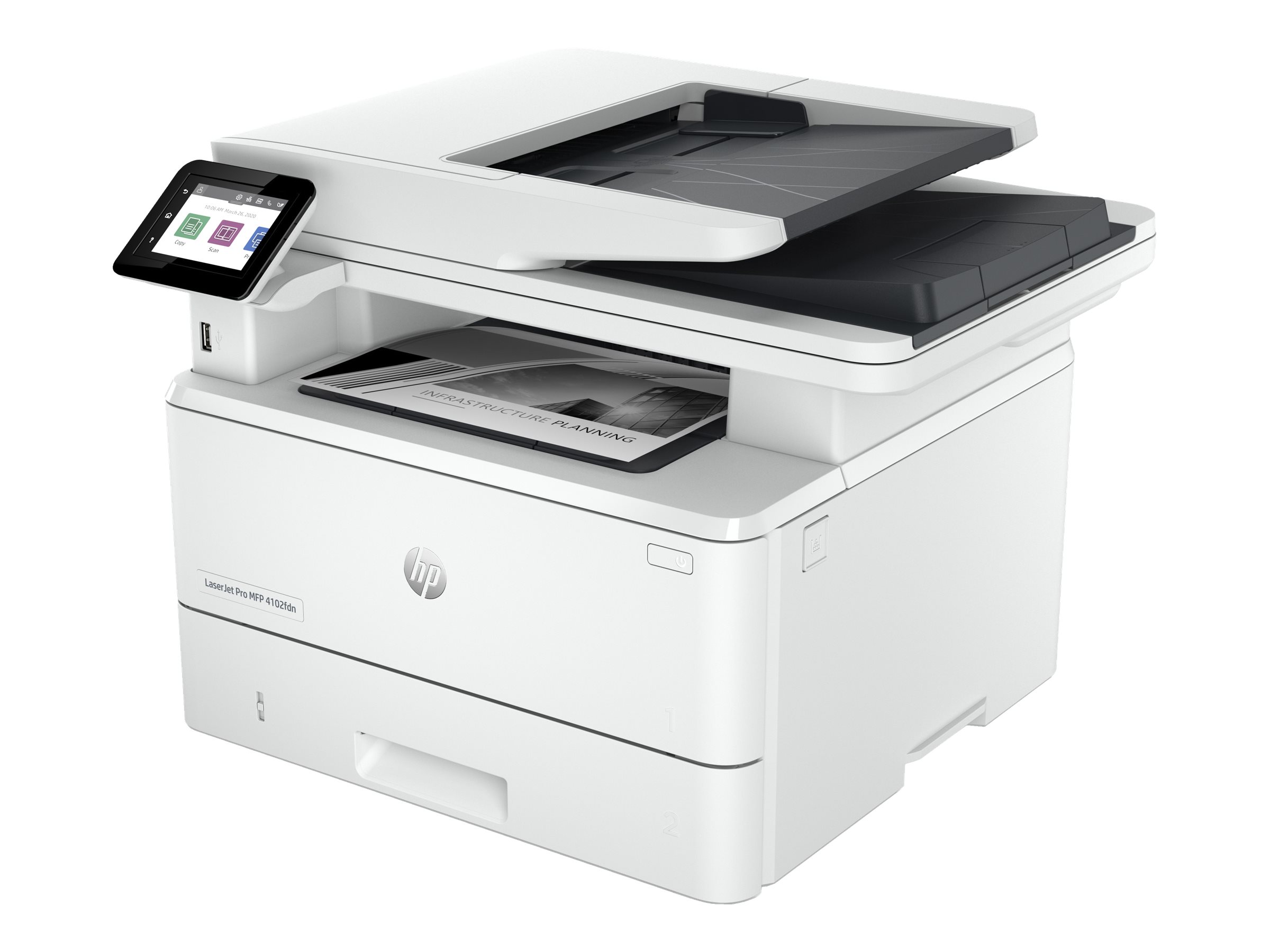HP Laserjet Pro MFP 4102fdn 4 in 1 LaserMultifunktionsdrucker weiß