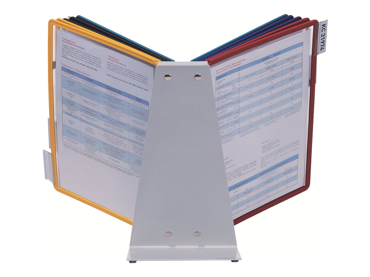 DURABLE Sichttafelsystem VARIO 557000 DIN A4 farbsortiert mit 10 St. Sichttafeln
